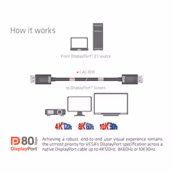 CLUB3D CAC-1091 cavo DisplayPort 1,2 m Nero - Vista aggiuntiva 4