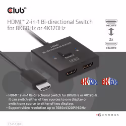 CLUB3D CSV-1384 switch per keyboard-video-mouse (kvm) - Vista aggiuntiva 6