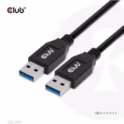 CLUB3D CAC-1409, 0,5 m, USB A, USB A, USB 3.2 Gen 2 (3.1 Gen 2), 10 Gbit/s, Nero
