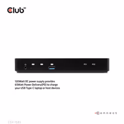 CLUB3D DisplayPort/HDMI KVM Switch/Dock 4K60Hz For USB Type-C inputs - Vista aggiuntiva 5