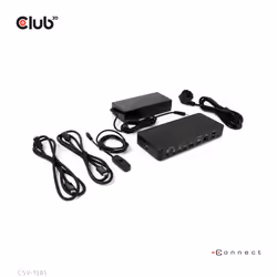 CLUB3D DisplayPort/HDMI KVM Switch/Dock 4K60Hz For USB Type-C inputs - Vista aggiuntiva 7