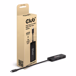 CLUB3D CSV-1554, USB tipo-C, HDMI, 144 Hz, 3840 x 2160, 7680 x 4320, 7680 x 4320 Pixel, Nero