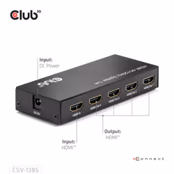 CLUB3D Umschalter HDMI 4x HDMI - Vista aggiuntiva 4
