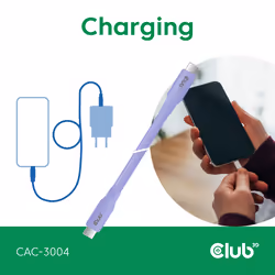 CLUB3D CAC-3004 cavo USB USB4 Gen 2x2 2 m USB C Viola - Vista aggiuntiva 4