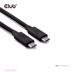 CLUB3D CAC-2501 Cavo Thunderbolt 1 m 120 Gbit/s Nero - Vista aggiuntiva 6