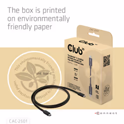 CLUB3D CAC-2501 Cavo Thunderbolt 1 m 120 Gbit/s Nero - Vista aggiuntiva 8