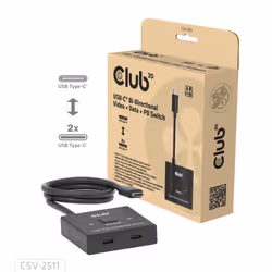 CLUB3D CSV-2511 ripartitore video USB tipo-C 2x DisplayPort - Vista aggiuntiva 3