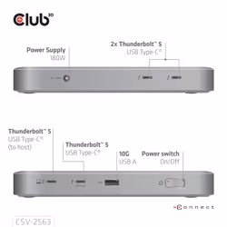 CLUB3D CSV-2563 hub di interfaccia - Vista aggiuntiva 4