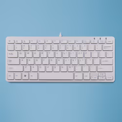 R-Go Tools R-Go Tastiera Compatta, QWERTY (US), bianco, cablata, Mini, Cablato, USB, QWERTY, Bianco