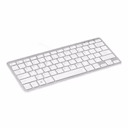R-Go Tools R-Go Tastiera Compatta, QWERTY (US), bianco, cablata