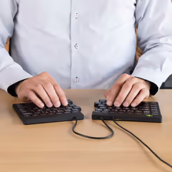 R-Go Tools R-Go Split Tastiera Ergonomico, QWERTY (IT), nero, cablata - Vista aggiuntiva 5
