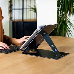 R-Go Tools R-Go Riser Duo, supporto tablet e portatile, regolabile, nero - Vista aggiuntiva 4