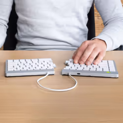 R-Go Tools RGOSBUSWLWH tastiera Ufficio Bluetooth QWERTY Nordic Bianco - Vista aggiuntiva 4