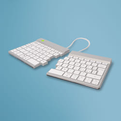 R-Go Tools R-Go Split Break v2 tastiera Universale USB + RF Wireless + Bluetooth QWERTY Italiano Bianco