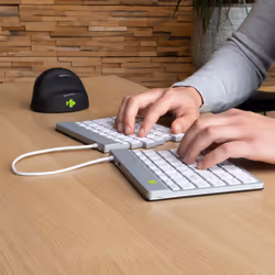 R-Go Tools R-Go Split Break v2 tastiera Universale USB + RF Wireless + Bluetooth QWERTY Italiano Bianco - Vista aggiuntiva 4