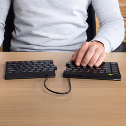 R-Go Tools R-Go Split Break v2 tastiera Universale USB + RF Wireless + Bluetooth QWERTY Italiano Nero - Vista aggiuntiva 3