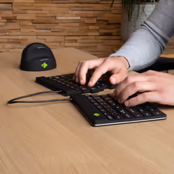 R-Go Tools R-Go Split Break v2 tastiera Universale USB + RF Wireless + Bluetooth QWERTY Italiano Nero - Vista aggiuntiva 4