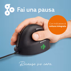 R-Go Tools RGOHBRSWDBL mouse 2400 DPI - Vista aggiuntiva 8