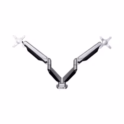 BakkerElkhuizen Smart Office, Morsetto/occhiello, 18 kg, 25,4 cm (10"), 68,6 cm (27"), 100 x 100 mm, Nero, Argento
