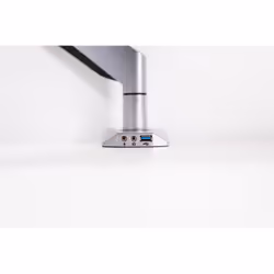 BakkerElkhuizen Smart Office 68,6 cm (27") Scrivania Nero, Argento
