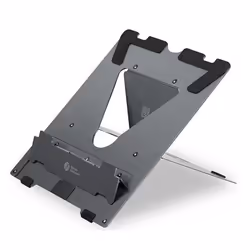 BakkerElkhuizen Ergo-Q 160, Supporto per computer portatile, Nero, Grigio scuro, Alluminio, Gomma, Acciaio, 25,4 cm (10"), 43 ...