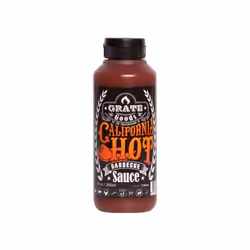 Grate Goods California Hot, Salsa barbecue, 265 ml, Peperoncino (27%), zucchero, acqua, concentrato di pomodoro, sale, aceto ...