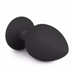 Easytoys - plug anale in silicone nero con pietra decorativa piccolo 1 St - Vista aggiuntiva 3