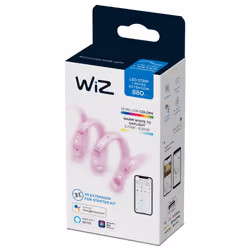 WiZ Striscia LED WiFi, Estensione, Luce Bianca o Colorata Dimmerabile, 1 M, 20W, Tecnologia SpaceSense, Controllo Vocale (Alexa, Apple HomeKit, Google Home) - Vista aggiuntiva 4
