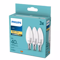 Philips Lampadina candela 40 W B35 E14 x3 - Vista aggiuntiva 2