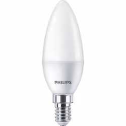 Philips Lampadina candela 40 W B35 E14 x4, 4,9 W, 40 W, E14, 470 lm, 15000 h, Bianco caldo