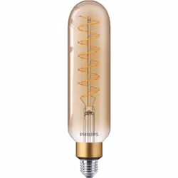 Philips Lampadina a filamento ambra 40 W T65 E27, 7 W, 40 W, E27, 470 lm, 15000 h, Flame