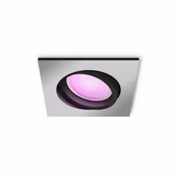 Philips Hue White and Color ambiance Centura Faretto Smart ad incasso quadrato Alluminio, Faretto luminoso intelligente, Blue ...