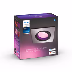 Philips Hue White and Color ambiance Centura Faretto Smart ad incasso quadrato Alluminio