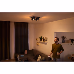 Philips Hue White ambiance Faretto quadruplo Buckram