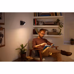 Philips Hue White ambiance Buckram Faretto Smart Nero + Dimmer Switch