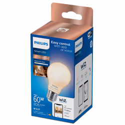 Philips LED Lampadina Smart Dimmerabile Luce Bianca da Calda a Fredda Attacco E27 60W Goccia