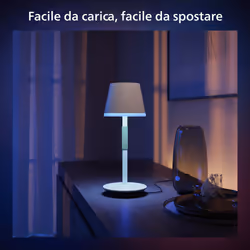 Philips Hue White and Color ambiance Go Lampada Smart da Tavolo Ricaricabile Bianca Wireless - Vista aggiuntiva 7