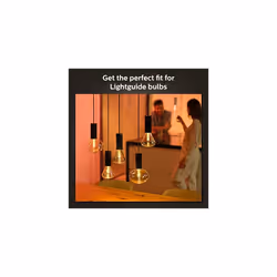 Philips Hue Corda Lightguide Base per Lampadine Smart Nera