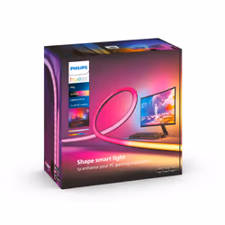 Philips Hue White and Color Ambiance Lightstrip Gradient per PC 24 -27" Confezione da 3 strisce - Vista aggiuntiva 4