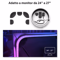 Philips Hue White and Color Ambiance Lightstrip Gradient per PC 24 -27" Confezione da 3 strisce - Vista aggiuntiva 6
