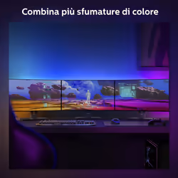 Philips Hue White and Color Ambiance Lightstrip Gradient per PC 24 -27" Confezione da 3 strisce - Vista aggiuntiva 7