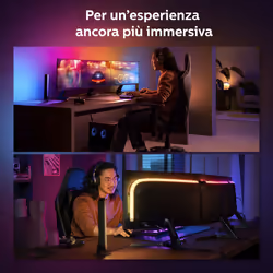 Philips Hue White and Color Ambiance Lightstrip Gradient per PC 24 -27" Confezione da 3 strisce - Vista aggiuntiva 8
