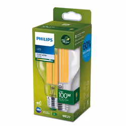 Philips Lampadina trasparente a filamento 100 W A70 E27 - Vista aggiuntiva 2