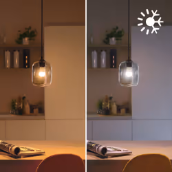 Philips LED Lampadina Smart Dimmerabile Luce Bianca o Colorata Attacco E14 40WSfera - Vista aggiuntiva 2