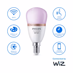 Philips LED Lampadina Smart Dimmerabile Luce Bianca o Colorata Attacco E14 40WSfera - Vista aggiuntiva 5