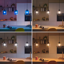 Philips LED Lampadina Smart Dimmerabile Luce Bianca o Colorata Attacco E14 40WSfera - Vista aggiuntiva 8