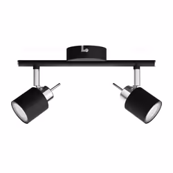 Philips Faretto a soffitto/parete Meranti 2x, Faretto d'illuminazione da superficie, GU10, 2 lampadina(e), 220-240 V, Nero