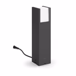 Philips Paletto/Luce per vialetti Arbour 6 W, Colonna/Luce a lampione da esterno, Nero, IP44, Giardino, Cortile, Contemporane ...
