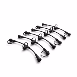 Philips Connettore cavo, confezione da 6, Connettore per illuminazione, Nero, Plastica, Giardino, Cortile, IP65, Contemporane ...