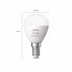 Philips Hue White and Color ambiance Sferetta - lampadina connessa E14 - Vista aggiuntiva 5